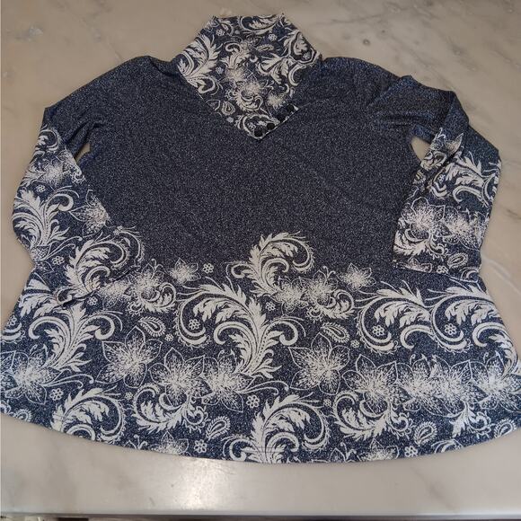 Azalea Womens 3X Long Sleeve Shirt Top - Picture 2 of 7